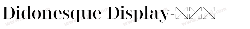 Didonesque Display字体转换